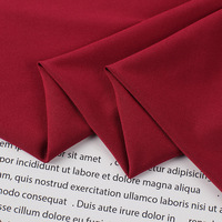 Tissu jersey simple en polyester élasthanne tricoté 100D extensible sur quatre côtés, très tendance pour l'habillement