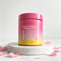 Probiotique pour femmes adultes avec écorce d'orme rouge, 60 bonbons gommeux, équilibre du pH, complément alimentaire pour la santé intime