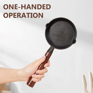 Poêle <span class=keywords><strong>en</strong></span> <span class=keywords><strong>fonte</strong></span> miniature très vendue, style américain, petite poêle à frire, pot à huile, adapté aux cuisinières à gaz et aux plaques à <span class=keywords><strong>induction</strong></span> - Product Image 3
