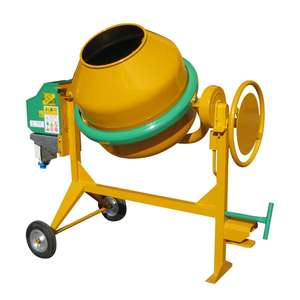 Mélangeur de ciment en acier monophasé traditionnel 250LT alimenté par diesel avec décharge manuelle nouvel état pour les travaux de construction - Product Image 1