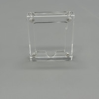 Boîte d'affichage de jeu en acrylique haute transparence avec 1 fente pour carte 3DS pour accessoires de jeu magnétiques de couverture de boîtier de jeu NDS