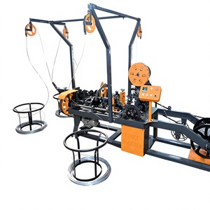 Machine de fabrication de fil barbelé à torsion inversée entièrement automatique, équipement de production de clôtures en fil métallique - Product Image 1