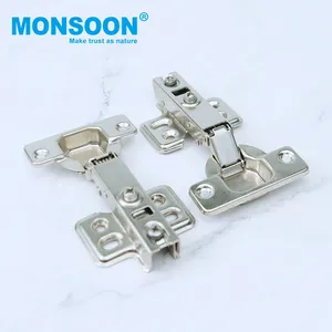 furniture hardware accessories metal strong casting wardrobe hinge 35mm cup 4 hole fixed cabinet hinge