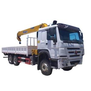 מנוף משאית HOWO XCM-G 6*4 בעל 10 גלגלים, 12 טון, חדש ורב מכר |   בום טלסקופי הידראולי |   360 °   סיבוב |   מחיר מפעל - Product Image 1