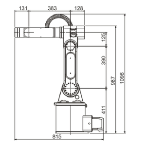 PLC poudre voiture automatique ligne de peinture par pulvérisation Robot bras 6 axes peinture Robot nouveau produit 2020 usine de fabrication fournie 400 W - Product Image 2