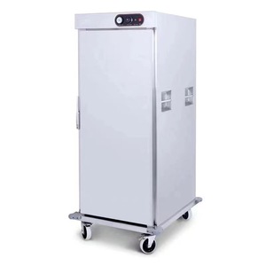 Carrito de Comedor Eléctrico Rectangular Aislado de Acero Inoxidable Comercial Duradero Zunke con Ruedas, para Restaurantes y Cafeterías - Product Image 1
