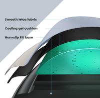 Tapis de souris ergonomique pour le gaming avec repose-poignet, base antidérapante en PU, pour une saisie facile, soulagement de la douleur, design de dessin animé, couleur personnalisable