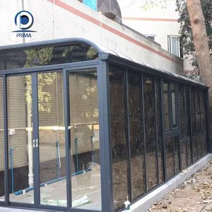 Terraza acristalada <span class=keywords><strong>de</strong></span> aluminio personalizada Prima y pérgola con lamas ajustables |   Gazebo Impermeable para Exteriores, para <span class=keywords><strong>Patio</strong></span> y Azotea <span class=keywords><strong>de</strong></span> Villa - Product Image 2