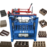 Fly Ash Road Semi Automatic Layding Manual Moulding Paver Hollow Cement Concrete Brick Block Making Machine