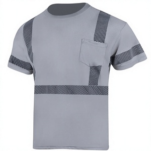 Hi Vis Reflective Safety Shirts Unisex High Visibility Construction <b>Work</b> T-Shirt Breathable <b>Waterproof</b> Short-Sleeve Polyester - Product Image 6