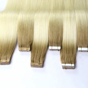 Extensions de cheveux à bandes de luxe 100% naturelles vierges brésiliennes, lisses comme des baguettes, 100% cheveux humains Remy, double épaisseur, vente en gros - Product Image 3
