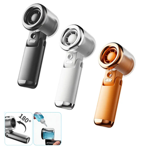 Factory Wholesale Portable 3600mAh AWater Spray Mist Fan Portable Rechargeable Usb Charging Electric Hand Held Fan Custom Logo - Product Image 1