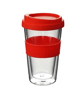 Tasse à Café Tasse de Voyage Offre Spéciale Personnalisé Réutilisable En <span class=keywords><strong>Verre</strong></span> Avec couvercle En <span class=keywords><strong>Verre</strong></span> À <span class=keywords><strong>Double</strong></span> <span class=keywords><strong>Paroi</strong></span> Bon Marché <span class=keywords><strong>250</strong></span> <span class=keywords><strong>Ml</strong></span> Tasses Clair Pour 1 utilisateurs Rond - Product Image 2