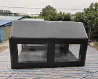 Tente gonflable de peinture de voiture en PVC de qualité supérieure, tente de pulvérisation gonflable, tente de lavage de voiture gonflable