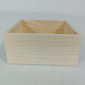 Scatola <span class=keywords><strong>in</strong></span> <span class=keywords><strong>Legno</strong></span> di Pino Non Verniciata Contenitore Aperto Senza Coperchio Scatole di <span class=keywords><strong>Legno</strong></span> per Conservazione Fioriere <span class=keywords><strong>in</strong></span> <span class=keywords><strong>Legno</strong></span> per Centrotavola Matrimoniali - Product Image 2