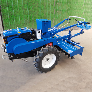 Máy cày mini đi bộ, máy làm đất mini 2 bánh, máy kéo mini 8hp diesel, máy cày hai bánh đi bộ - Product Image 4