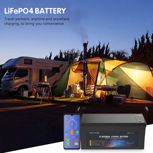 แบตเตอรี่ 12V 200AH แบบ Deep Cycle แบตเตอรี่ลิเธียม 12 โวลต์ 2560WH แบตเตอรี่สำรองพลังงานแสงอาทิตย์สำหรับบ้าน 12.8V LFP12200 แบตเตอรี่ 12v - Product Image 1