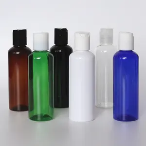 100ml Plastic PET Bottle With Disc Top Cap For Shampoo Re-packing Hand Sanitizer Bottles 200ML 300ML 500ML