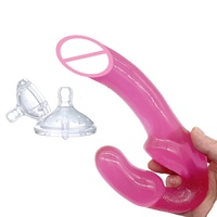 Ninghao Double Head Dildos pour lesbiennes, jouets sexuels pour clitoris, masseur anal en gel souple pour point G, jouets sexuels lesbiens