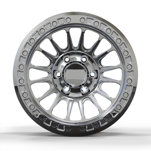 Jantes Beadlock forgées 16, 17, 18 pouces, finition argent brillant, multi-rayons, tout-terrain, 6x139.7, 6x135 pour Tacoma Ranger Patrol - Product Image 2