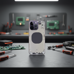 Boîtier intermédiaire violet pour iPhone 14 Pro avec coque arrière – Accessoires pour téléphones mobiles - Product Image 3