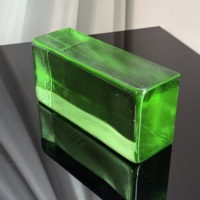 Briques en verre cristal de couleur unie 230*110*76mm |   Blocs de verre coulés à chaud durables pour les cloisons de cuisine et de salle de bain