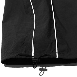 Black Side Stripe Track <b>Pants</b> Mens Loose Fit Windbreaker <b>Pants</b> Quick Dry Polyester Casual Joggers with Adjustable Drawstring - Product Image 6
