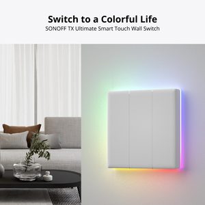 Sonoff T5 US 120 1C 2C 3C 4C Smart <strong>Wall</strong> <strong>Light</strong> <strong>Switch</strong> Access Smart Home Via Ewelink Wifi Alexa Google Home PC Material 240V Max. - Product Image 2