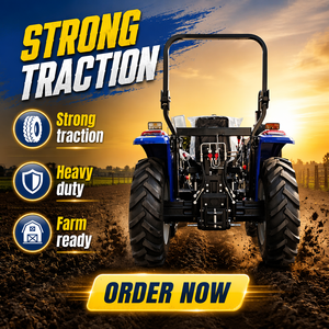 Nuevos Tractores de 40hp, 50hp, 60hp, 70hp, 80HP, 100HP, Mini Tractores Compactos 4x4 Diésel, Tractores de Ruedas para Huertos y Viñedos - Product Image 3