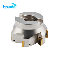 Tête de fraiseuse à plaquettes BAP400R APMT1604, 6 cannelures, hélice 45°, revêtement TiAlN, carbure CNC, OEM/ODM