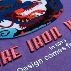 Camiseta Corta de Algodón 100% de Alta Calidad OEM, Tejido Grueso de 250 g/m², Unisex, con Estampado Puff, Talla Grande para Hombre - Product Image 3