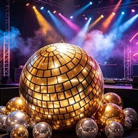 Décorations de Fête Disco Réfléchissantes Suspendues Personnalisées Boule de Miroir Gonflable Boule Disco PVC à Vendre