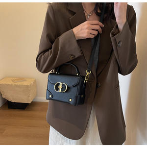 Diseño de nicho 2025 nueva moda clásica pequeña cuadrada moda señoras bolso textura Color colisión señoras hombro bandolera - Product Image 4