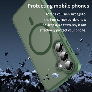 Coque pour Samsung S26 Ultra givrée à aspiration magnétique, motif animal, compatible S25 Edge, S24 Plus, anti-chute, protection S23 - Product Image 4