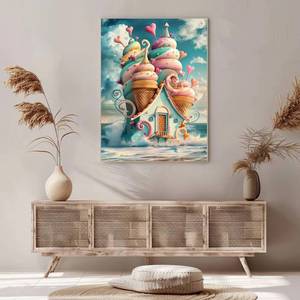 Kit de Arte Mural de Animales del Paisaje Americano Pintado a Mano, Estilo Japandi, Pintura de Diamantes con Cristales de Gemas para Niños - Product Image 5