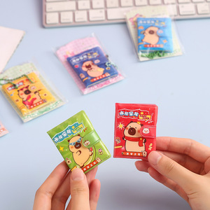 Carnet de notes mini format Capybara avec anneau de fermeture et pendentif, pour étudiants, cadeau, couverture imprimée numériquement, reliure spirale, couleur variée - Product Image 4