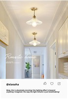 Lámpara de Techo de Hierro para Dormitorio, Lámpara de Pasillo Retro para Comedor, Barra de Luz LED para Entrada, Personalizada, Estilo Japonés