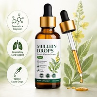 Extrait de feuille de molène en gouttes liquides orales OEM pour adultes unisexe, produits de beauté, bienfaits antioxydants, améliore l'immunité, 120 ml