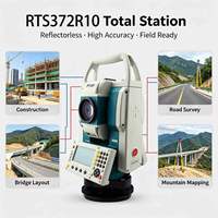 Station totale FOIF RTS372R10 pour la topographie, sans prisme, portée 1000m, double affichage 8 lignes