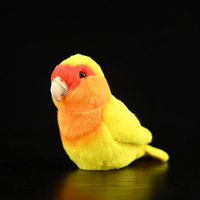 Juguete de Peluche de Pájaro de Simulación Personalizado, Muñecos de Loro Amarillo para Parques de Atracciones, Souvenir de Fábrica, Personalización OEM ODM