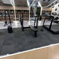 Banc de musculation commercial avec support indépendant pour barre d'haltères, machine de musculation plate pour presse à dos