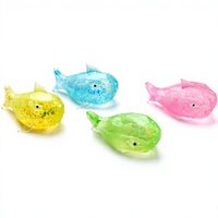 Jouet Squishy en Maltose Scintillant à Facettes Taillées Diamantées, Animaux Grenouille, Baleine, Requin, Canard, Unisexe