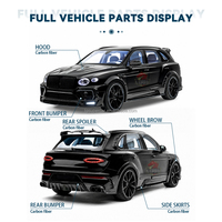 Kit de pare-chocs en carbone sec pour Bentley Bentayga, style M, avec spoiler de capot, pare-chocs et kit carrosserie pour passage de roue (facelift)