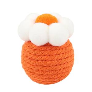 Giocattoli per gatti auto aiutano ad alleviare la noia palla di lana gatto sonaglio pietra dentizione di corda di cotone pet gattino giocattoli - Product Image 4