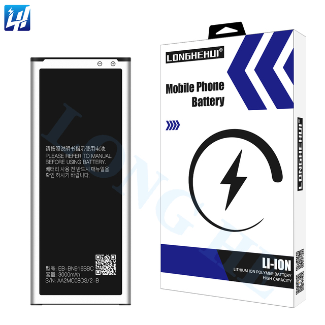 New 3000mAh Replacement Battery for samsung Note 4 Edge Phone Battery EB-BN916BBC Phone Batteries