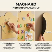 Tableau mural magnétique personnalisable en forme de nuage pour photos, formes, lettres et œuvres d'art – Vente en gros