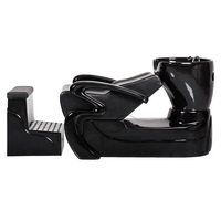 BEIMENG Lit de lavage de cheveux pour salon, fauteuil de coiffure inclinable, équipement de salon de coiffure en gros