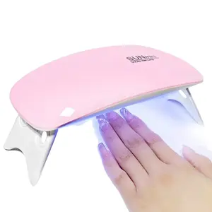 6W Mini Nail Droger Machine Draagbare 6 Led Uv Manicure Lamp Thuisgebruik Nagellamp Voor Het Drogen Van Polish Vernis Met Usb-Kabel