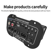 Toptan A5 profesyonel Mini amplifikatör DC12V 24V ev ve araç ses Metal kurulu dahili bluetooth Subwoofer alıcı USB mikser