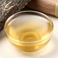Thé Pu'er cru classique de 1985, provenant d'arbres anciens, en brique de 250g, emballé traditionnellement dans du bambou, Sheng Pu Erh